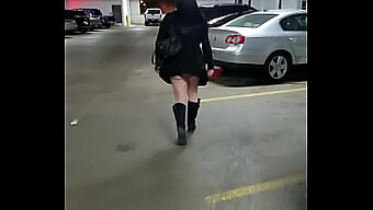 Milf Exposes Herself In The Parking Garage Before Heading To The Casino